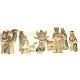 Nativity scene in ceramic, 10cm s1