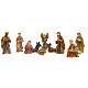 Nativity scene in resin, 11 figurines 3.5cm. s1