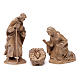 Holy Family, Orient model in patinated Valgardena wood s1