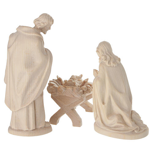 Sacra Famiglia presepe Valgardena naturale cerato 6
