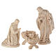 Holy Family for nativities in Valgardena wood, natural wax s1