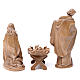 Holy Family for nativities in patinated Valgardena wood s2