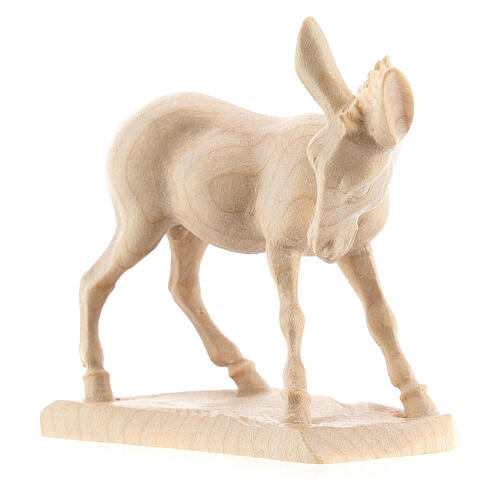 Ox and donkey for nativities in Valgardena wood, natural wax 5