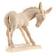 Ox and donkey for nativities in Valgardena wood, natural wax s7