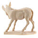 Ox and donkey for nativities in Valgardena wood, natural wax s9