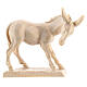 Ox and donkey for nativities in Valgardena wood, natural wax s3