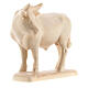 Ox and donkey for nativities in Valgardena wood, natural wax s4