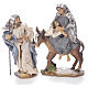 Fuga dall'Egitto 24 cm resina stoffa grigio beige s1