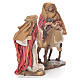 Flee from Egypt scene, 24cm in fabric and resin, red and beige colour s2