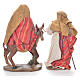Flee from Egypt scene, 24cm in fabric and resin, red and beige colour s3