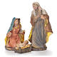 Complete Nativity scene set 32 pcs 23 cm in colored resin s3