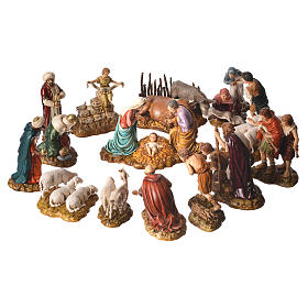 Complete nativity, 9cm Moranduzzo, 14 pieces