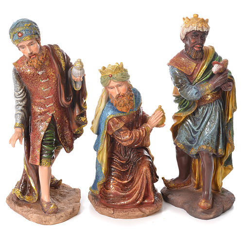Complete nativity set in resin, 11 figurines 53cm 3