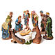 Complete nativity set in resin, 11 figurines 53cm s1