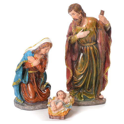 Complete nativity set in resin, 12 figurines 45cm 2