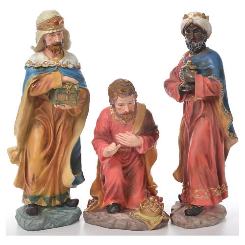 Complete nativity set in resin, 11 figurines 50cm 3