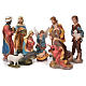 Complete nativity set in resin, 11 figurines 50cm s1