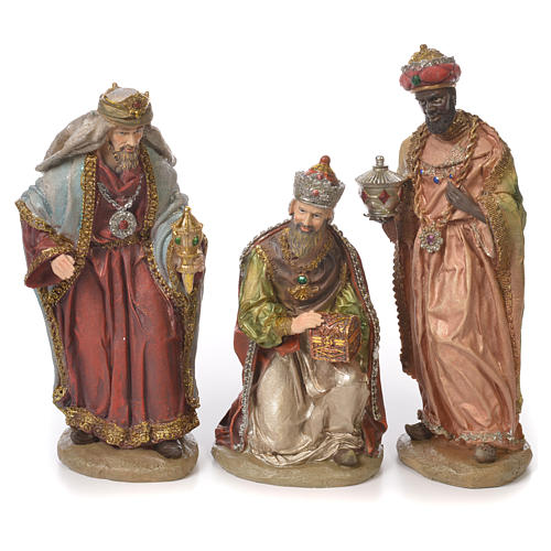 Presepe resina 8pz 30cm 3
