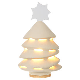 Decoraciones navideñas para la casa: Árbol de Navidad Cerámica Centro Ave 31 cm iluminado Decoraciones navideñas para la casa: Árbol de Navidad Cerámica Centro Ave 31 cm iluminado