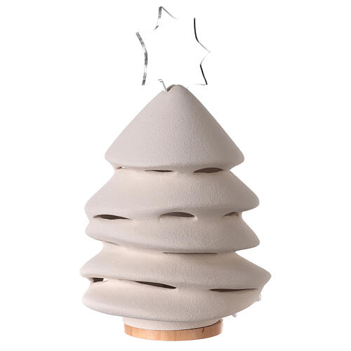 Árbol de Navidad Cerámica Centro Ave 30 cm iluminado 4