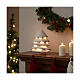 Árbol de Navidad Cerámica Centro Ave 30 cm iluminado s2