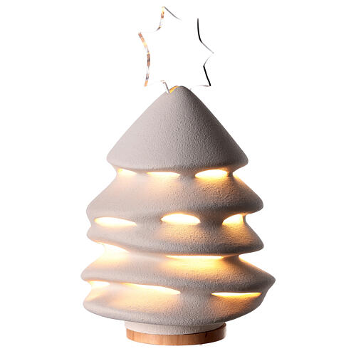 Sapin de Noël céramique Centre Ave 31 cm illuminé 1