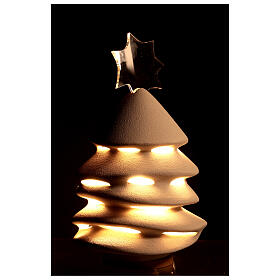 Albero di Natale Ceramica Centro Ave 31 cm illuminato