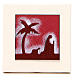 Tríptico quadros vermelhos argila Centro Ave 9,8 cm s3