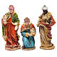 Complete nativity set in multicoloured resin, 11 figurines 20cm s4