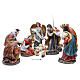 Nativity set in resin measuring 34cm complete with 11 characters s1