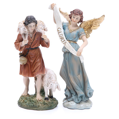 Complete nativity set in resin, 8 figurines 21cm 5