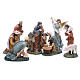 Complete nativity set in resin, 8 figurines 21cm s1