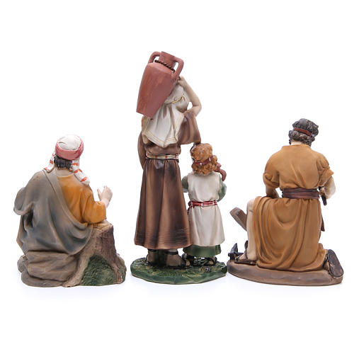 Nativity set in resin, 6 figurines representing the professions 22cm 4