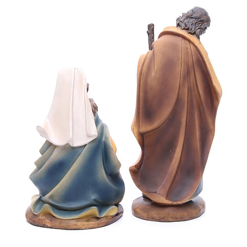 Nativity set in resin measuring 30cm complete with 11 characters 6