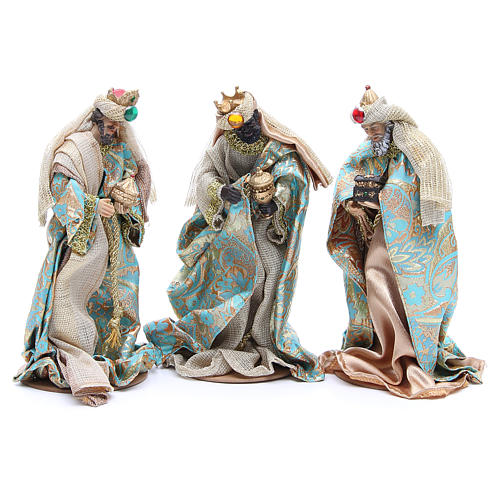 Nativity set in resin, 10 figurines measuring 25cm 4