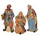 Complete nativity set in multicoloured resin, 11 figurines 27cm s6