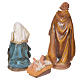 Complete nativity set in multicoloured resin, 11 figurines 31cm s3
