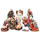Nativity set in resin, 11 figurines measuring 19.5cm s1