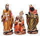 Nativity set in resin, 11 figurines 43cm wood-like finish s4