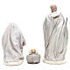 Nativity set in resin measuring 31cm, 8 characters with Blue Grey finish s3