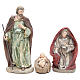 Nativity set in resin measuring 28cm, 8 characters with Multicoloured finish s2
