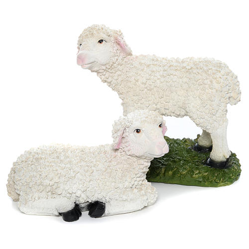 Presepe completo 103 cm resina 12 pz. 8