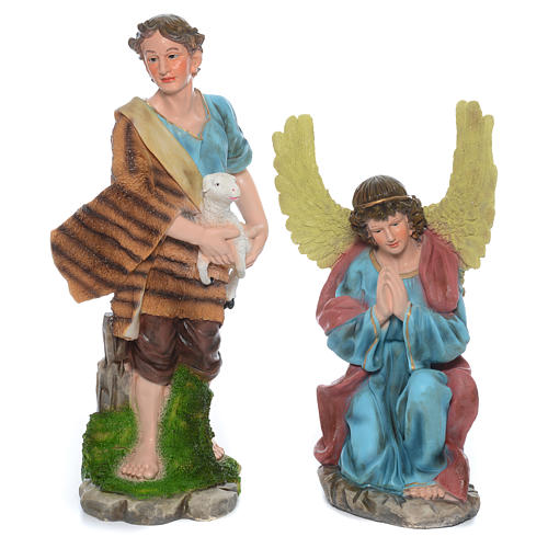 Complete nativity set in resin measuring 103cm, 12 characters 4