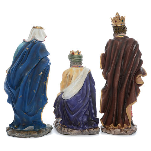 Complete nativity set in resin measuring 103cm, 12 characters 6