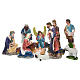 Complete nativity set in resin measuring 103cm, 12 characters s1