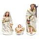 Complete nativity set in resin measuring 32, 10 characters s2