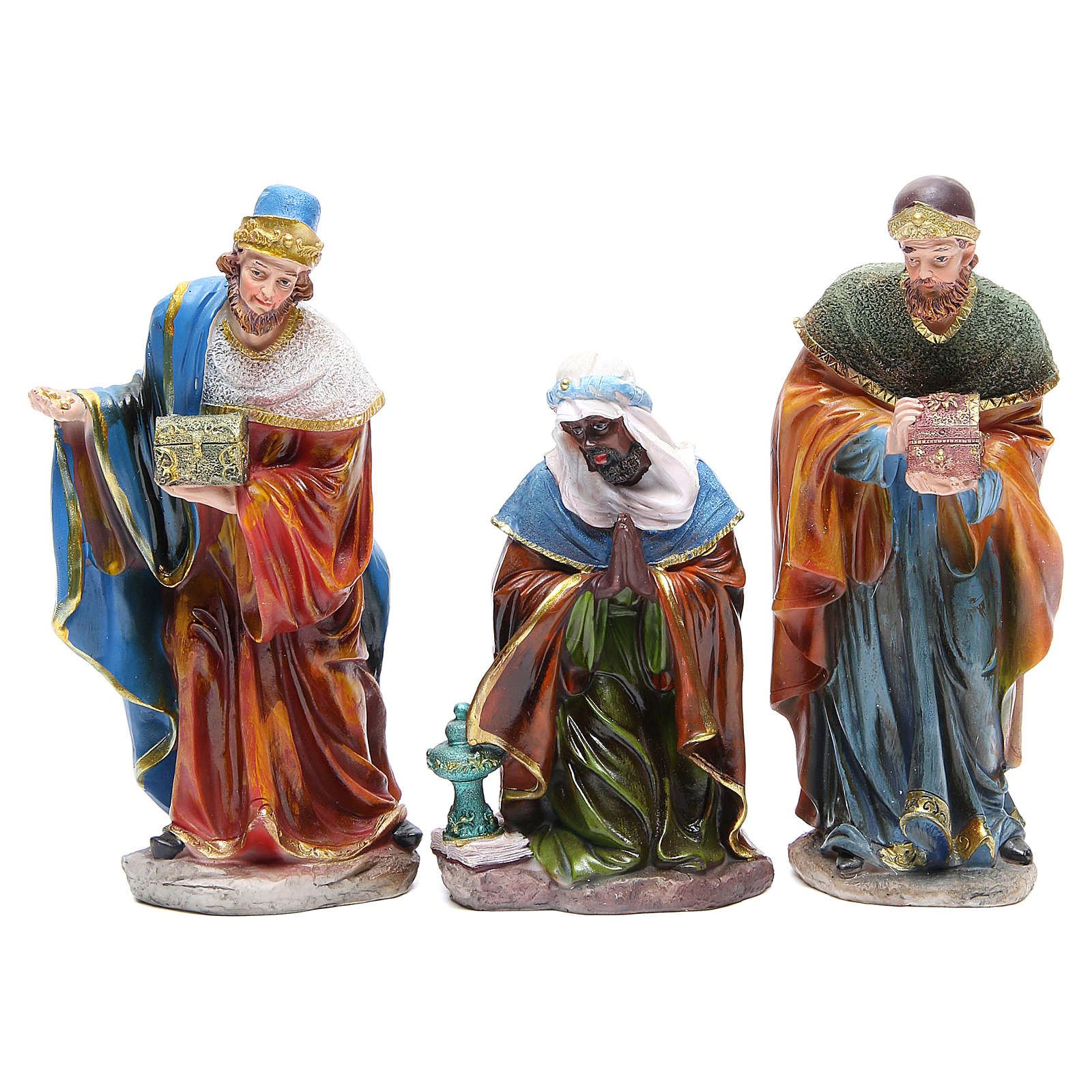 Complete nativity set in resin measuring 24, 10 characters | online ...