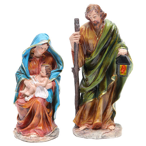 Complete nativity set in resin measuring 24, 10 characters 2