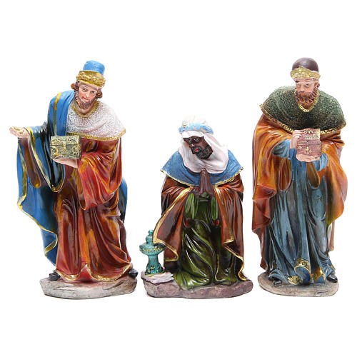 Complete nativity set in resin measuring 24, 10 characters 4