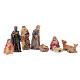 Mini nativity set in resin measuring 5cm, 9 figurines s2